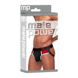 male power Jockstrap RETRO SPORT Noir-Rouge
